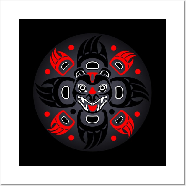 HAIDA PAW CIRCLE Wall Art by GardenOfNightmares